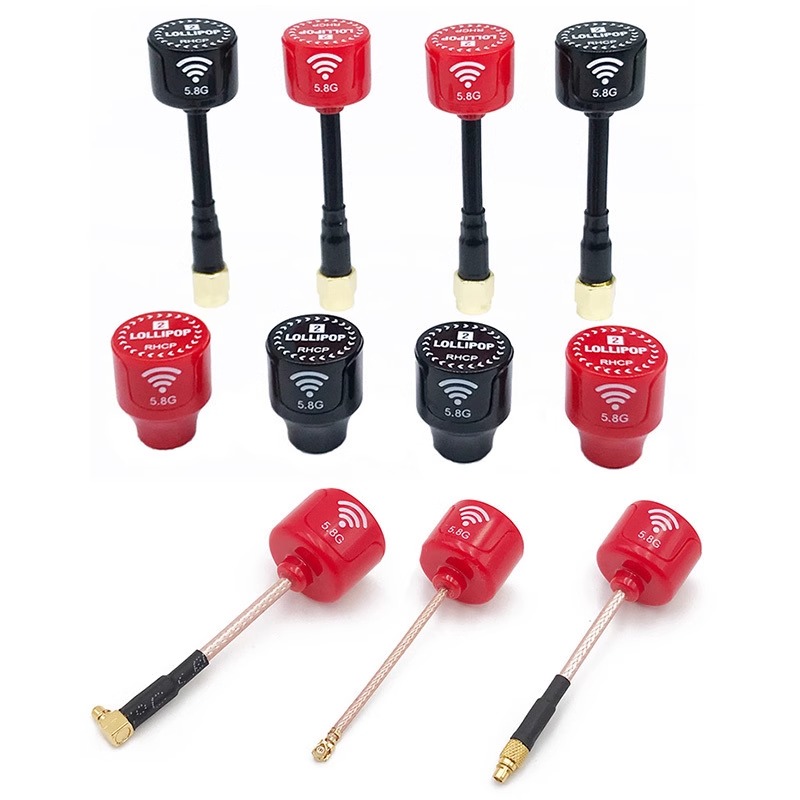 Drone Racing Antenna - 5.8GHz FPVアンテナ RHCP 60mm Lollipop3 高利得3dbi