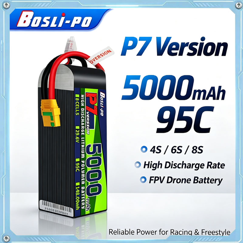 Drone Racing Battery - Boslipo P7バージョン 5000mAh 95C LiPoバッテリー 4S