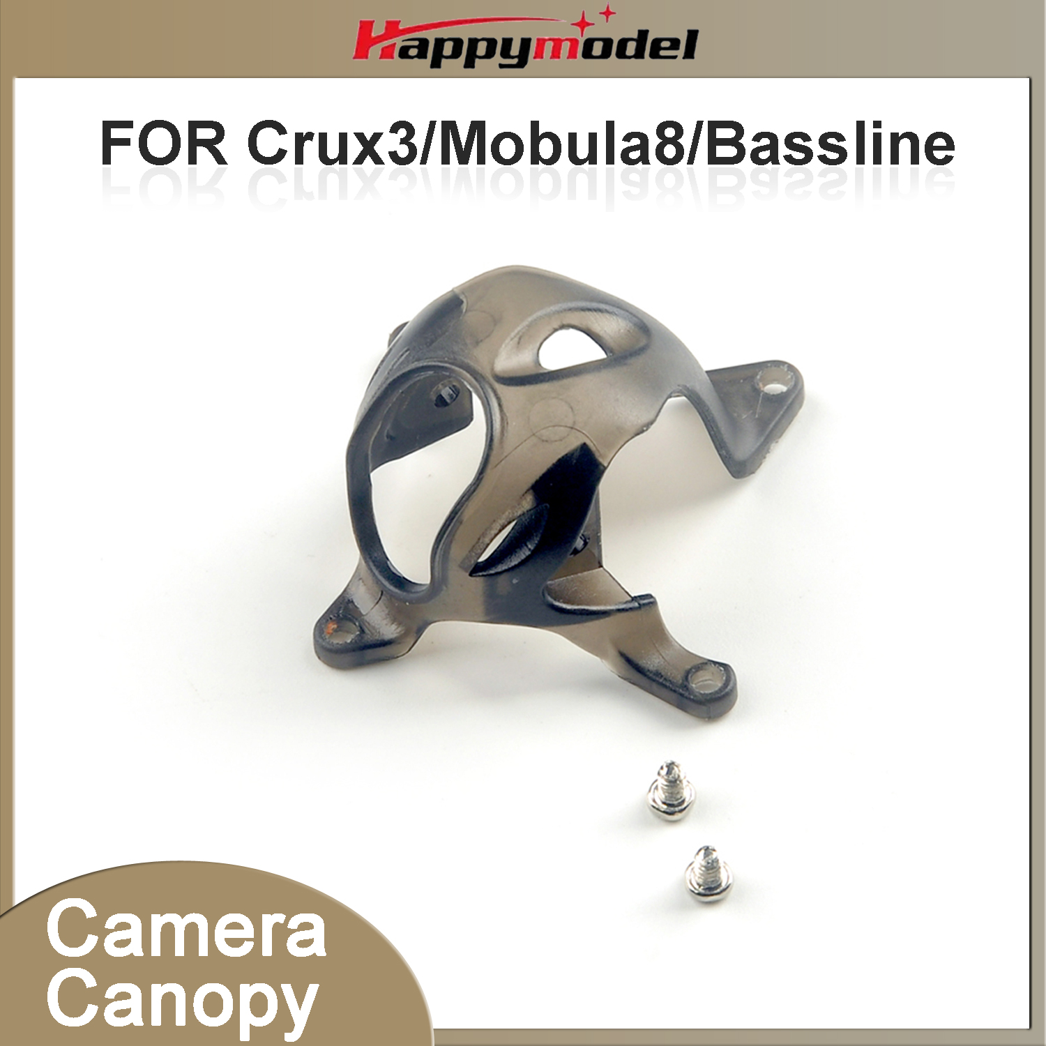 Drone Racing Vtx - Happymodel RC FPV Crux3 カメラ保護キャノピーカバー 調整可能な角度のキャノピー