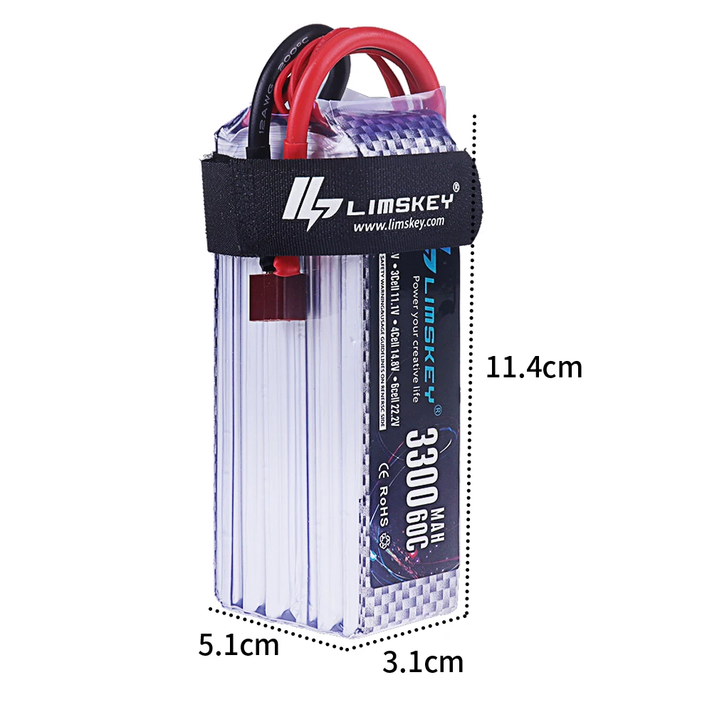新品 3300mAh 22.2V 60C 6S リポバッテリ - Drone Racing Battery のレビューと価格
