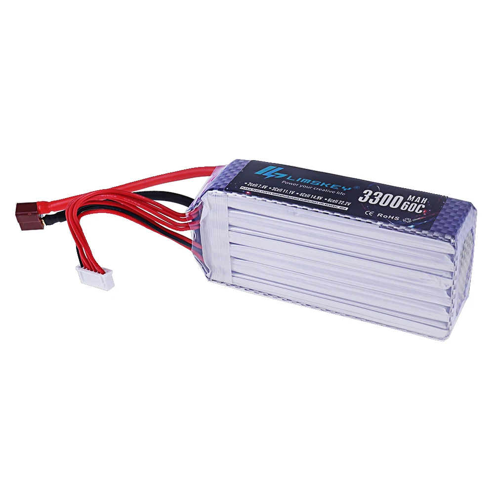 新品 3300mAh 22.2V 60C 6S リポバッテリ - Drone Racing Battery のレビューと価格