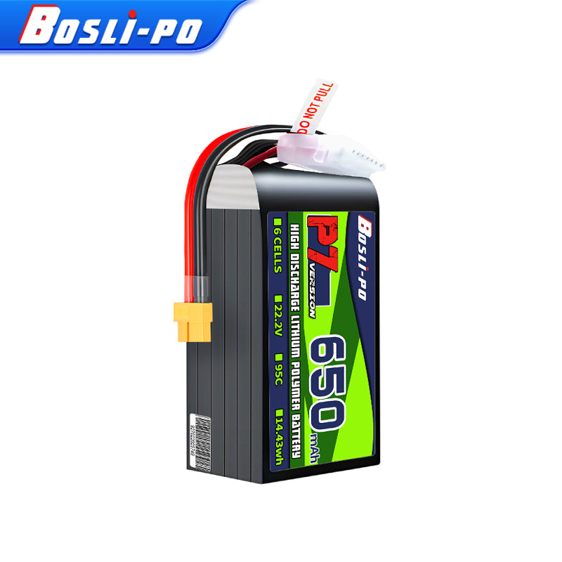 Boslipo P7バージョン 650mAh 95C リポバ - Drone Racing Battery のレビューと価格